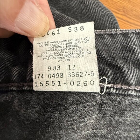 Vintage, Levi's Strauss Women's 550 black Jeans, Relaxed Fit Size 16R - Picture 4 of 4